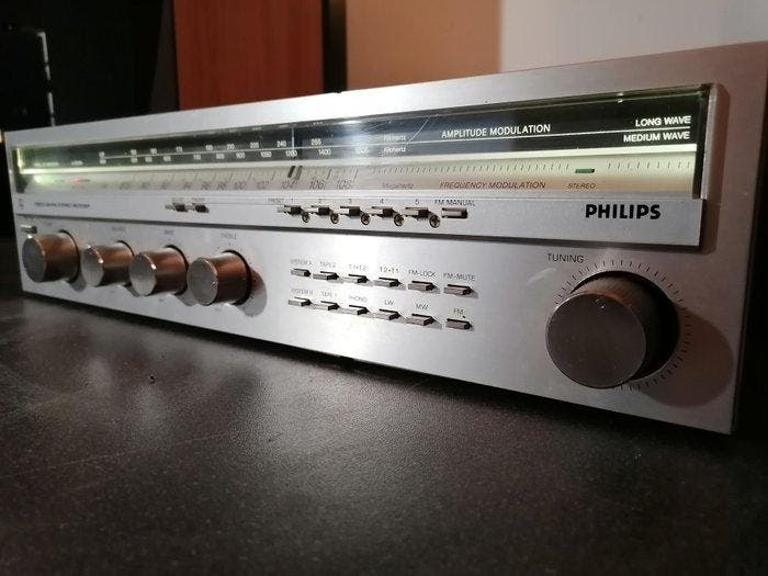 Philips - F 5213 Solid state stereo receiver, TV, Hi-fi & Vidéo, Radios