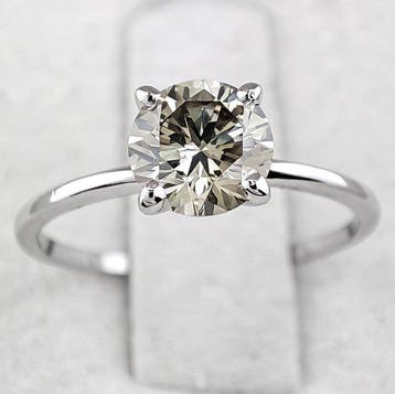 Ring - 14 karaat Witgoud - 1.07ct. tw. Diamant (Natuurlijk, Nieuw