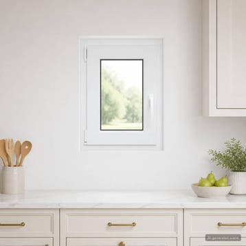 vidaXL Kleur binnenkant kelderraam Wit RISOR 40 x 60 cm, Verzenden, Nieuw