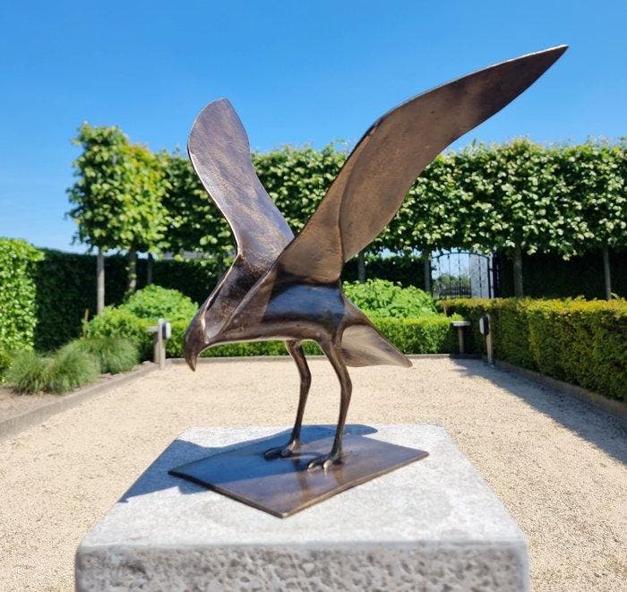 sculptuur, abstracte vogel - 30 cm - Brons, Antiquités & Art, Art | Objets design