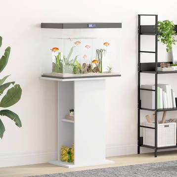 vidaXL Aquariumstandaard 60,5x36x72,5 cm bewerkt hout wit, Verzenden, Nieuw