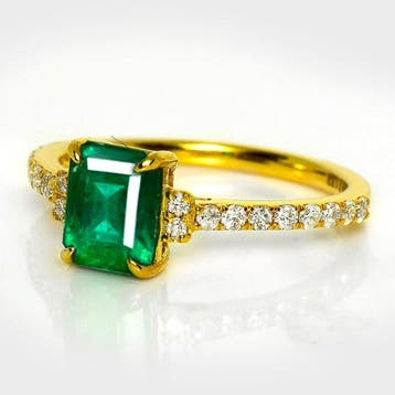 Sans prix de réserve - Bague - 14 carats Or jaune, IGI 1,32, Nieuw