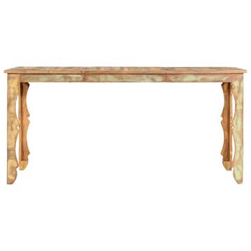 vidaXL Eettafel 160x80x76 cm massief gerecycled hout, Verzenden, Nieuw