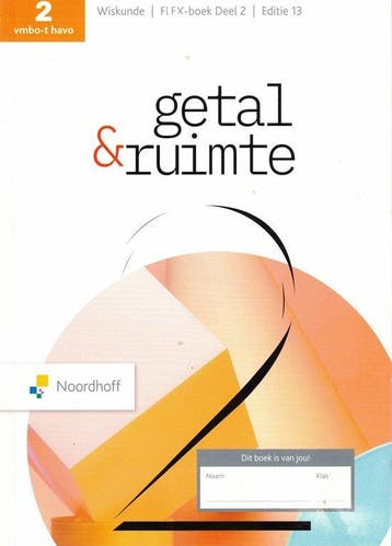 Getal & Ruimte 13e ed vmbo-t/h 2 FLEX leerboek deel 2, Verzenden, Gelezen, Nopordhoff