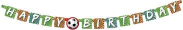Letterslinger Goal Happy Birthday 1,8m, Verzenden, Nieuw