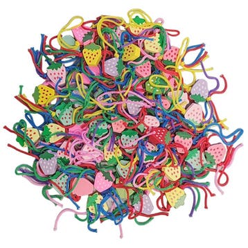 Aardbei Gelukshangers - Gelukspoppetjes - Kleurenmix - 50, Diversen, Verzenden, Nieuw