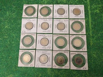 Europa. 1 Euro / 2 Euro 2013/2025 (16 coins) (Zonder