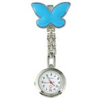 Fako - Verpleegstershorloge - Vlinder - Lichtblauw, Verzenden