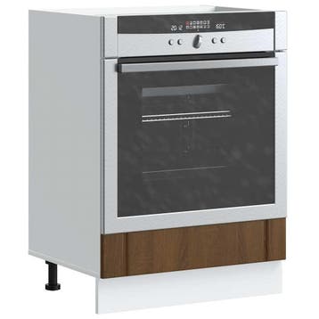 vidaXL Ovenkast Lucca bewerkt hout bruin eikenkleur, Verzenden