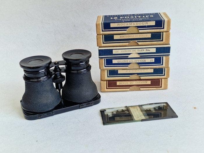 Busch, Emil Stereo viewer + bonus 2 simple viewers, Collections, Appareils photo & Matériel cinématographique