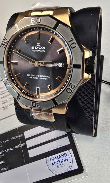 Edox - Delfin The Original - 88008-37RGCA-GIR - Heren -, Nieuw