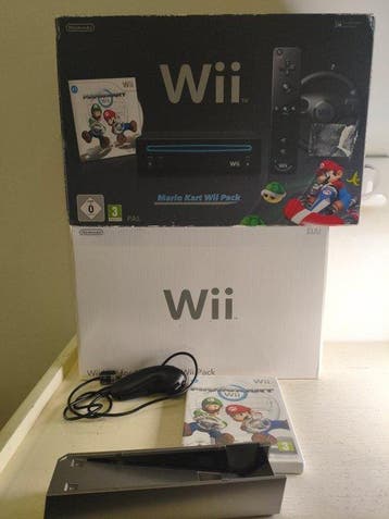 Nintendo - Wii - Nintendo Wii Noire – Pack Mario Kart Wii –, Nieuw