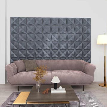 vidaXL Wandpanelen 48 pcs Origami Grijs 50 x 50 cm XPS, Doe-het-zelf en Bouw, Platen en Panelen, Verzenden, Nieuw