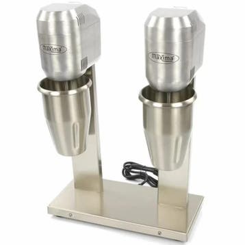 Milkshaker | Dubbel | RVS | 2x 1L | 0.8kW (230V) | Incl. 2, Verzenden