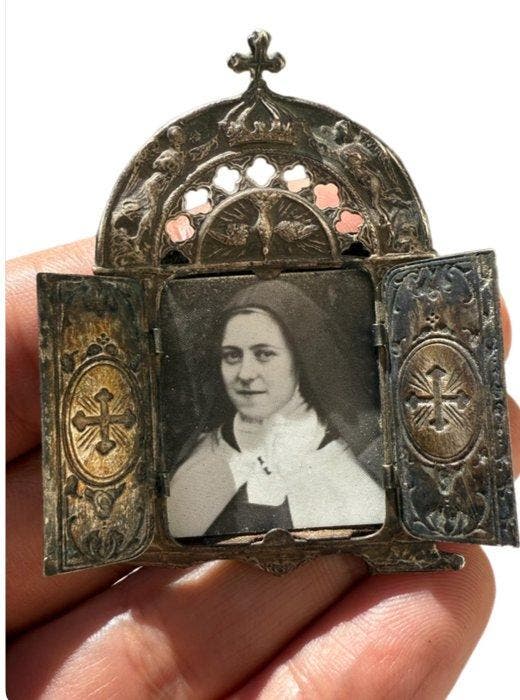 Mysterieuze, kostbare en heilige gotische noir-reliekhouder, Antiquités & Art, Curiosités & Brocante