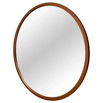 Spiegel | YUVA | Hout (Koperkleurig) | Ø800mm Luxus, Verzenden