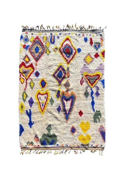 Marokkaans Berber Mrirt-wol tapijt - Vloerkleed - 300 cm -, Maison & Meubles, Ameublement | Tapis & Moquettes