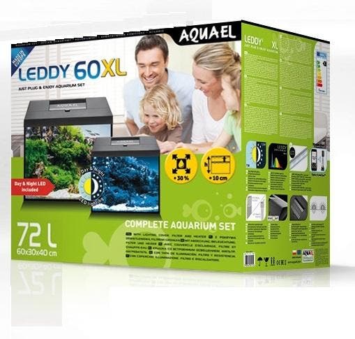Osaka LEDDY 60 XL aquarium (extra hoog) + dag/nachtverlichti, Animaux & Accessoires, Poissons | Aquariums & Accessoires, Enlèvement ou Envoi