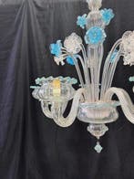 Kroonluchter - Azzurro - Glas - 5 lampen / 55 cm diameter, Antiek en Kunst