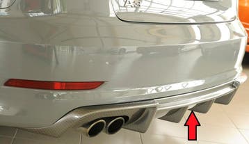 Rieger diffuser | A3 (8V): 07.12-08.16 (tot Facelift) - 5-dr, Verzenden