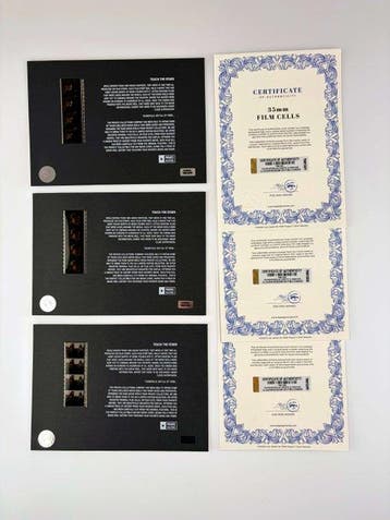Oscar Favorites – Very rare Set of 3 Mounted 35mm Film Cells, Verzamelen, Nieuw