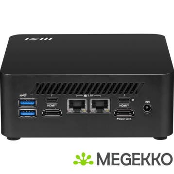 MSI Cubi NUC 1MG-014BEU Mini PC Zwart 100U Intel SoC, Verzenden