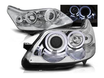 Angel Eyes Chrome koplampen geschikt voor Citroen C4, Auto-onderdelen, Verzenden, Nieuw, Citroën