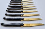 Laguiole - 12x Steak Knives - Gold - style de -