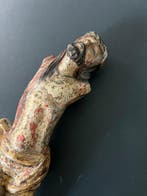 Crucifix - Polychroom hout - 1750-1800 - Corpus Christi, Antiek en Kunst