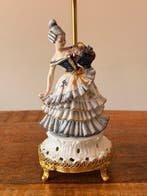 Capodimonte - Vier Tasca - Tafellamp - Porselein, Messing -