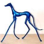 Abdoulaye Derme - Sculpture, Lévrier stylisé en bronze - 35, Antiquités & Art