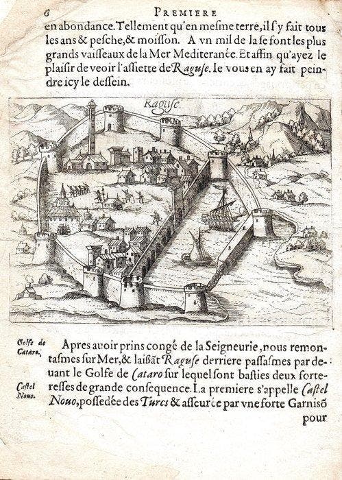 Kroatië - Dubrovnik, Ragusa; Henri de Beauvau - Raguse -, Boeken, Atlassen en Landkaarten