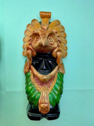 Ornement décoratif (2) - Guerriers - Mexique - Statuettes