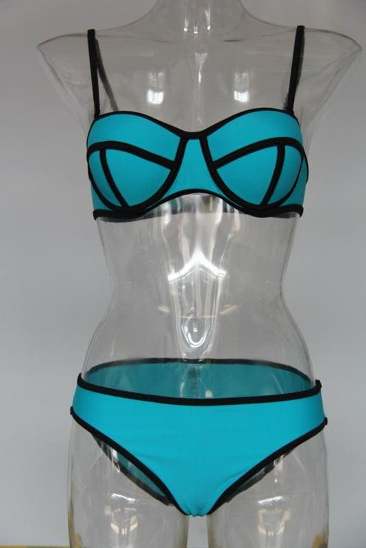 Beugel bikini Neopreen triangle M L *ZOMER 2026* TURQUOISE, Kleding | Dames, Badmode en Zwemkleding, Nieuw, Verzenden