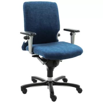 Haworth Comforto met nieuwe circulaire denim stof, Huis en Inrichting, Bureaustoelen, Zo goed als nieuw, Bureaukruk, Ergonomisch