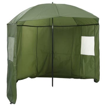 vidaXL Vissersumbrella 290 x 225 cm Oxford Polyester Geel, Tuin en Terras, Verzenden, Nieuw