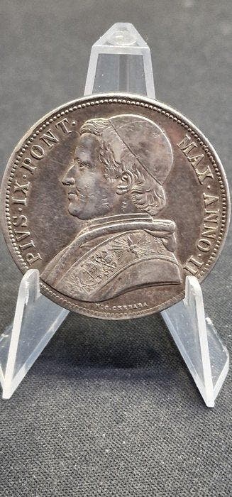 Vaticaan. Pio IX. Scudo 1847, Postzegels en Munten, Munten | Europa | Niet-Euromunten