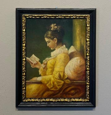 Franse school (XX) - La Lettrice - Da Honoré Fragonard