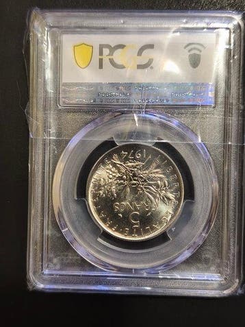 Frankrijk. 5 Francs 1974 (Zonder minimumprijs), Postzegels en Munten