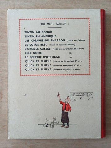 Tintin 9 - Le crabe aux pinces dor N&B (A13) - C - 1 Album, Nieuw