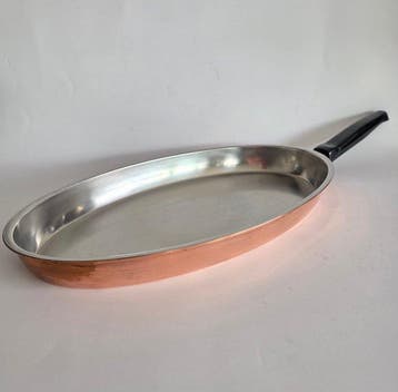 Cuinox - Poêle - Cuivre, Acier - Poêle à poisson