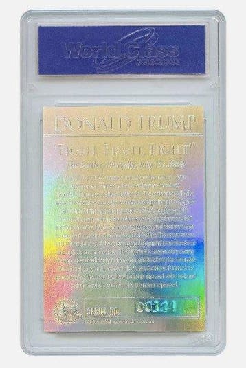 Merrick - Donald Trump - Silver - Grade WCG 10 Mint Card, Nieuw