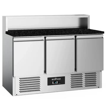 Pizzawerkbank | 402L | 3 Deuren (1/1 GN) | Boven 8x 1/6 GN, Verzenden, Nieuw in verpakking