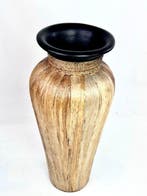 Vase - Rotin, Bois, Fibre de banane