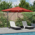 vidaXL Parasol Terracotta 351 x 250 x 253 cm Polyester en, Tuin en Terras, Verzenden, Nieuw