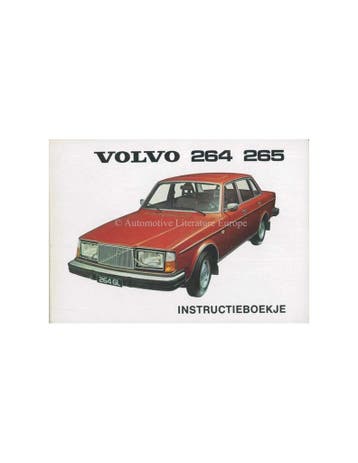 1976 VOLVO 264 | 265 INSTRUCTIEBOEKJE NEDERLANDS