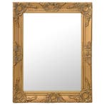 vidaXL Wandspiegel barok stijl 50x60 cm goudkleurig, Huis en Inrichting, Woonaccessoires | Spiegels, Verzenden, Nieuw
