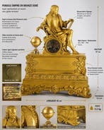 Pendule Empire - Verguld brons - 1800-1850 - Empire-klok in