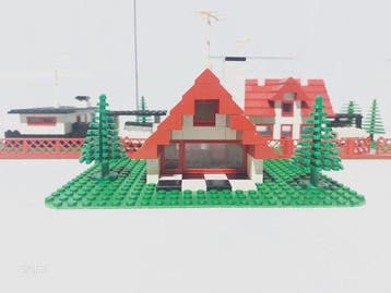 Lego Set - Classic Town, Legoland - 344 Bungalow 346 House