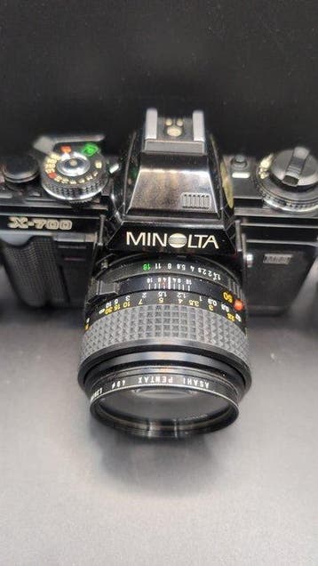 Minolta X-700 + MD 1,4/50mm + acc. | Analoge camera, Nieuw